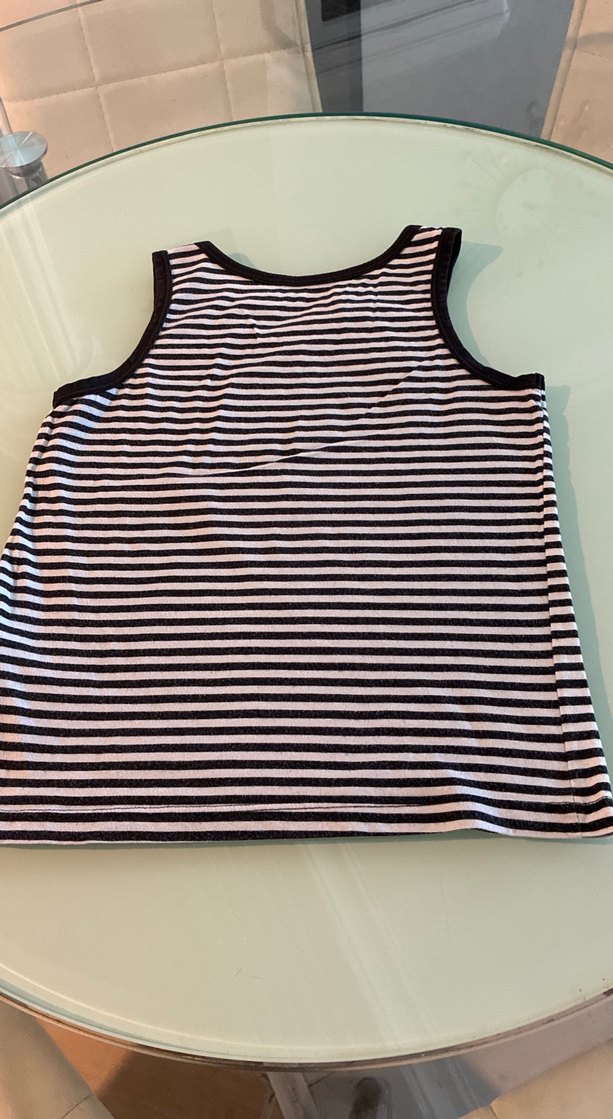 Çizgili Siyah Beyaz Çocuk Atlet penti 5-6 yaş - Görsel 4