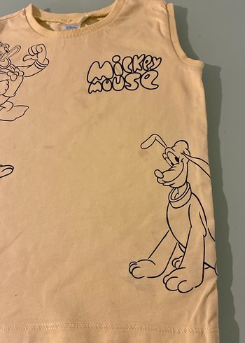 Sarı Baskılı Çocuk Atlet Disney 3 yaş sarı atlet - Görsel 4