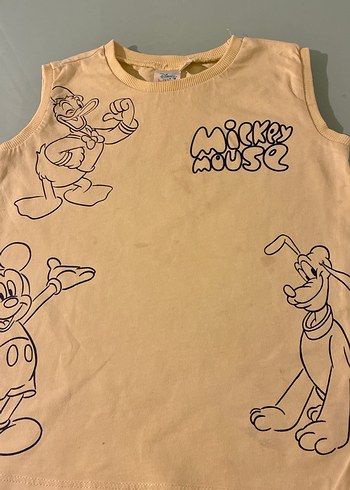 Sarı Baskılı Çocuk Atlet Disney 3 yaş sarı atlet - Görsel 2