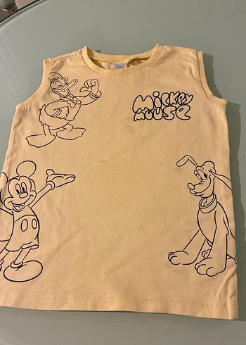 Sarı Baskılı Çocuk Atlet Disney 3 yaş sarı atlet - Görsel 3