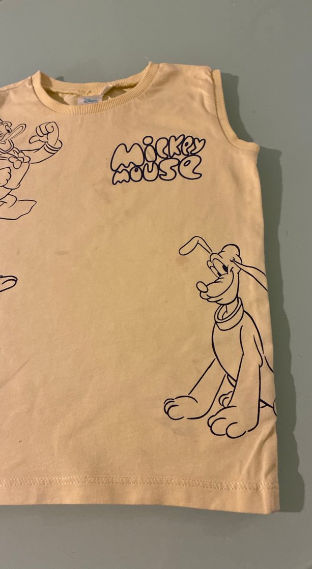 Sarı Baskılı Çocuk Atlet Disney 3 yaş sarı atlet - Görsel 4