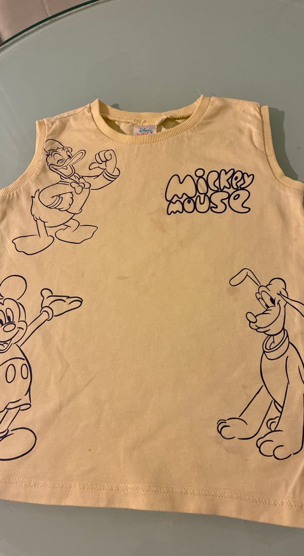 Sarı Baskılı Çocuk Atlet Disney 3 yaş sarı atlet - Görsel 2