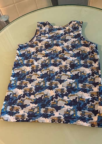 Mavi Gri Kamuflaj Desenli Erkek Çocuk Atlet Waikiki 5-6 yaş - Görsel 5