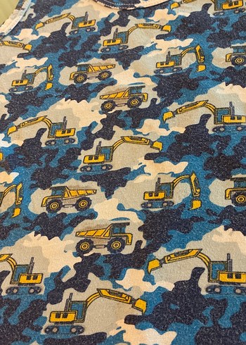 Mavi Gri Kamuflaj Desenli Erkek Çocuk Atlet Waikiki 5-6 yaş - Görsel 4