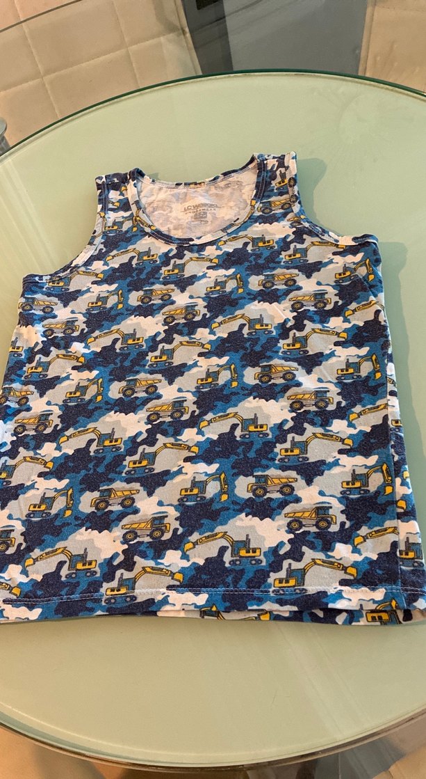 Mavi Gri Kamuflaj Desenli Erkek Çocuk Atlet Waikiki 5-6 yaş - Görsel 3