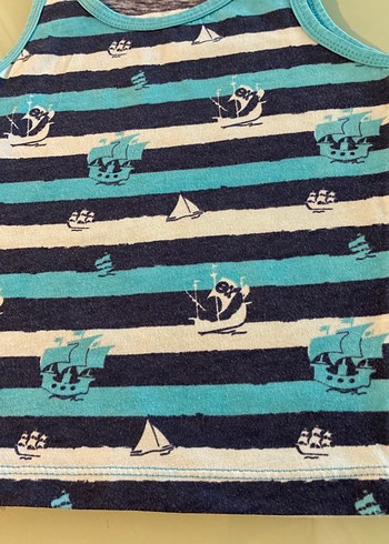 Çocuk Lacivert Baskılı Atlet Waikiki 2-3 yaş - Görsel 3