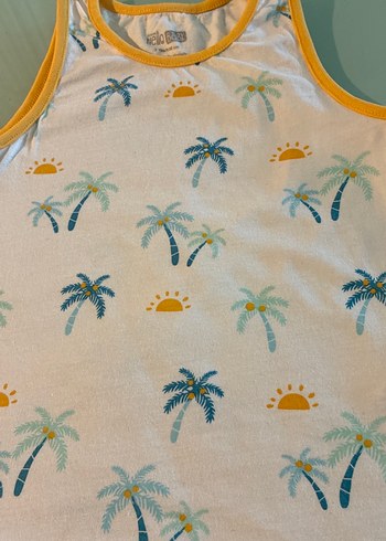 Çocuklar İçin Pastel Renkli Baskılı Atlet Hello Baby 3 yaş - Görsel 4