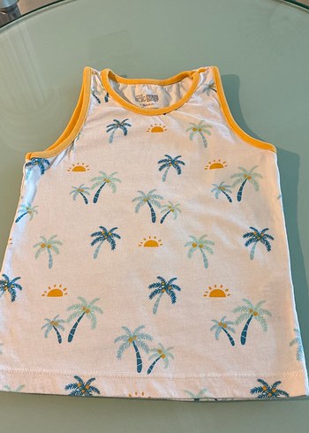 Çocuklar İçin Pastel Renkli Baskılı Atlet Hello Baby 3 yaş - Görsel 2