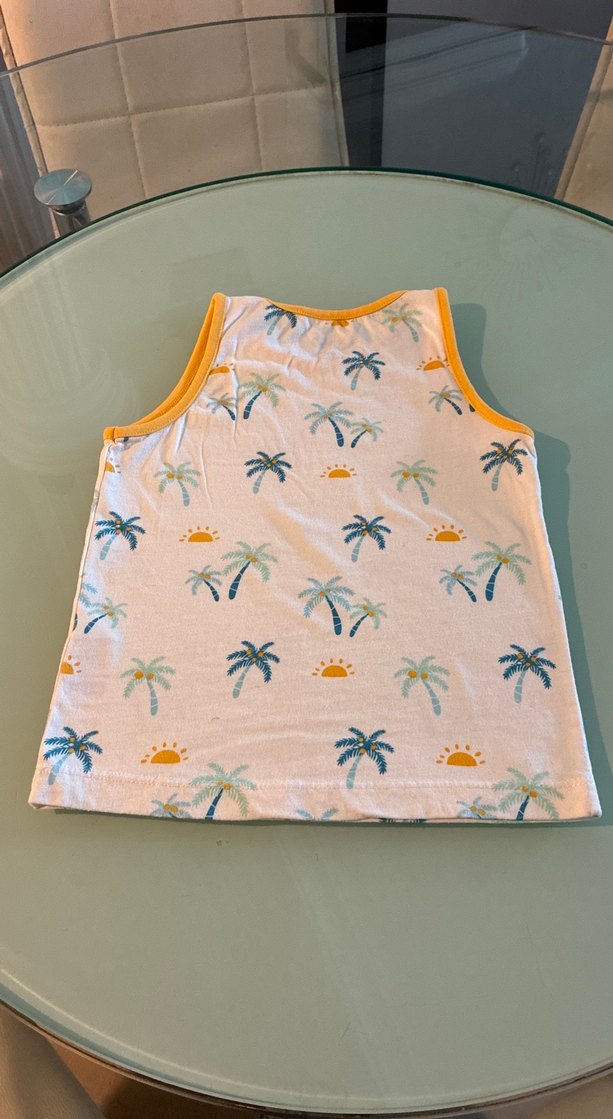 Çocuklar İçin Pastel Renkli Baskılı Atlet Hello Baby 3 yaş - Görsel 5