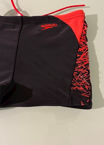 Kırmızı-Siyah Erkek Mini Yüzücü Şortu speedo 3-4 yaş - Görsel 2