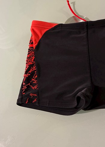Kırmızı-Siyah Erkek Mini Yüzücü Şortu speedo 3-4 yaş - Görsel 3