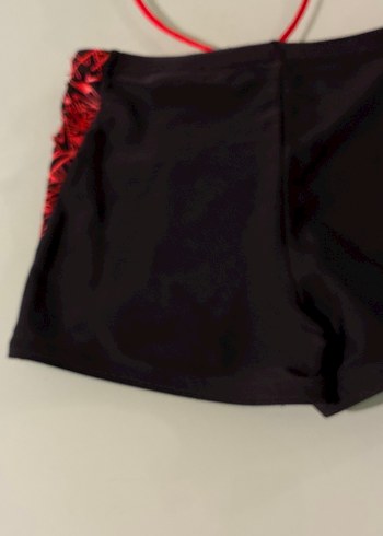 Kırmızı-Siyah Erkek Mini Yüzücü Şortu speedo 3-4 yaş - Görsel 6