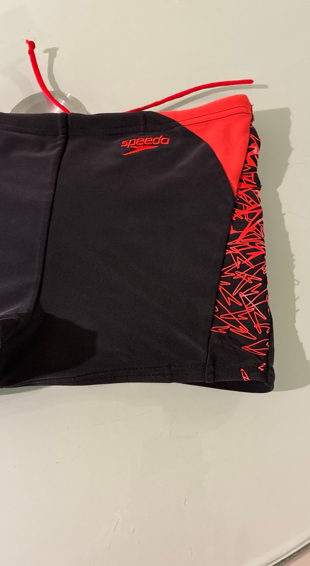 Kırmızı-Siyah Erkek Mini Yüzücü Şortu speedo 3-4 yaş - Görsel 2