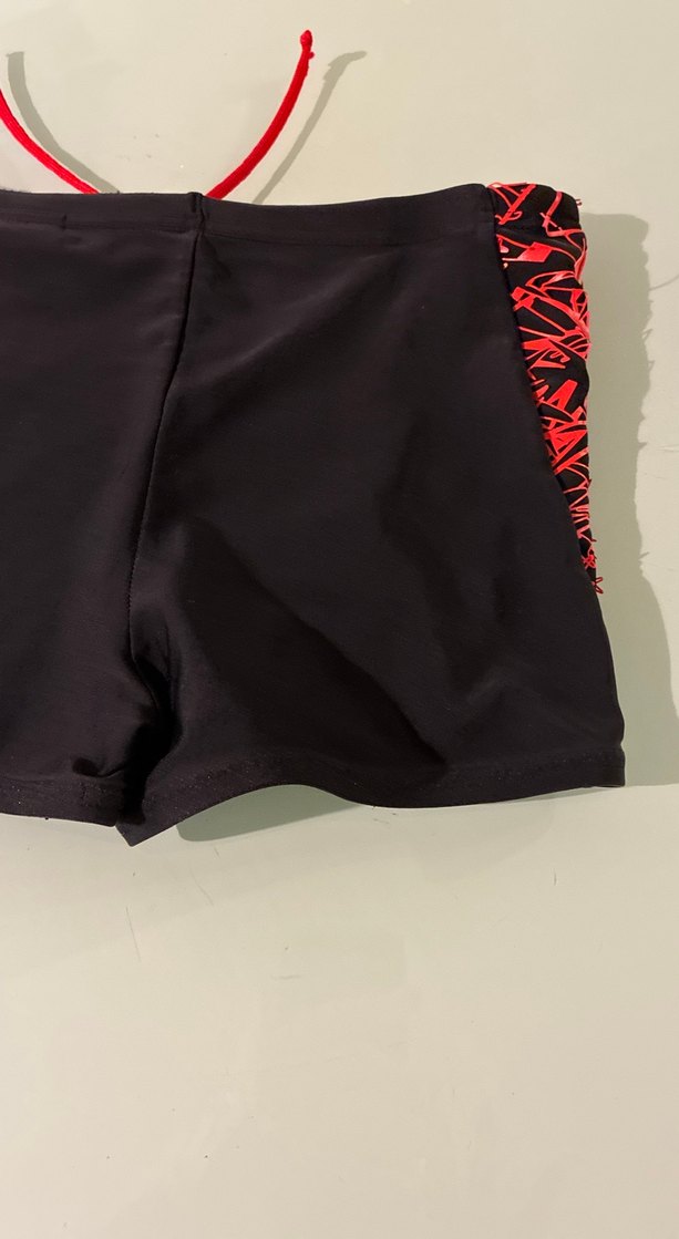 Kırmızı-Siyah Erkek Mini Yüzücü Şortu speedo 3-4 yaş - Görsel 5