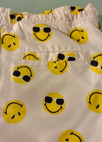 Sarı Desenli Erkek Çocuk Deniz Şortu Zara 4-5 yaş beyaz baskılı - Görsel 7