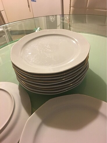 Hobby Life Ayaş porselen beyaz servis tabakları