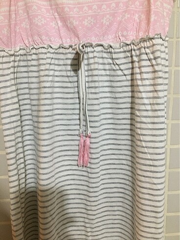 Waikiki 7-8 yaş çizgili penye gecelik - Görsel 3