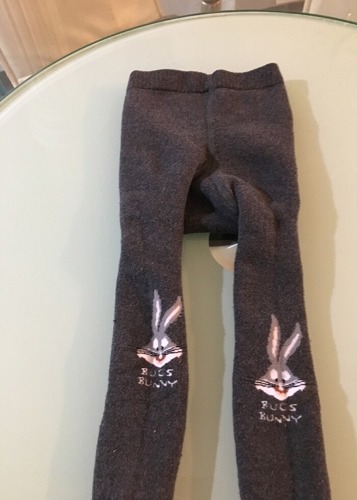 2-3 yaş gri kilotlu çorap - Görsel 2