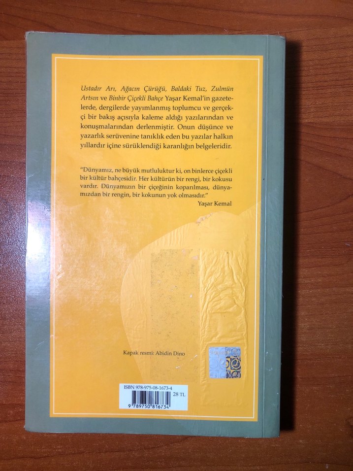 Binbir Çiçekli Bahçe - Yaşar Kemal - Görsel 2