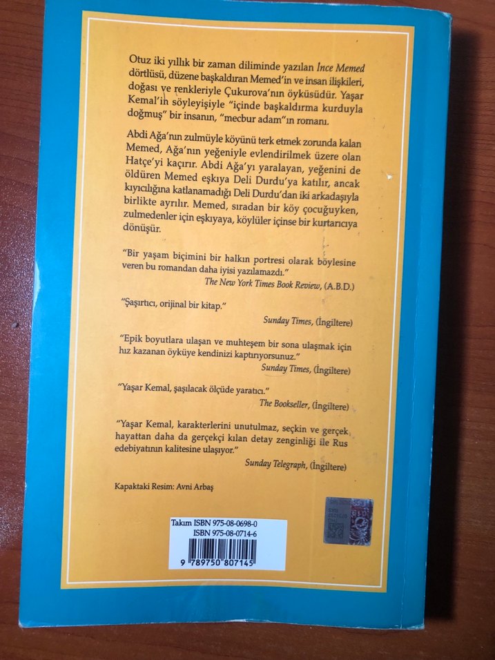 Yaşar Kemal - İnce Memed 1 - Görsel 2