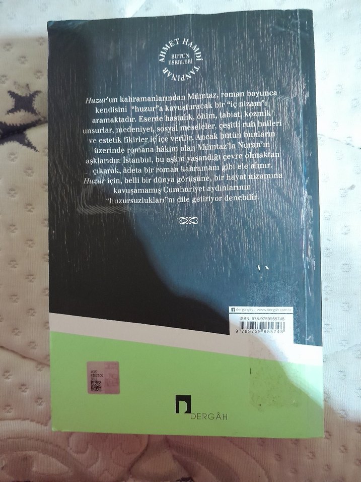 Huzur - Ahmet Hamdi Tanpınar - Görsel 2