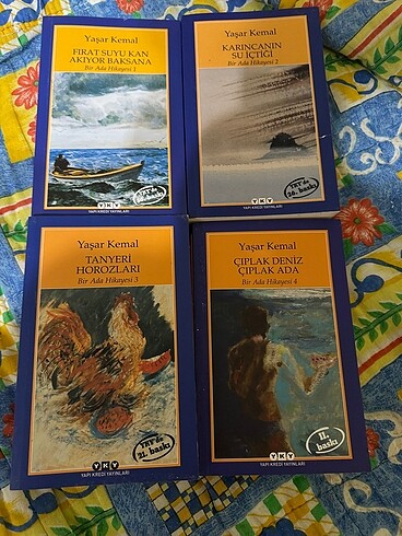 Yaşar Kemal Bir Ada Hikayesi 1-2-3-4 Kitap Tanyeri horozları çıp
