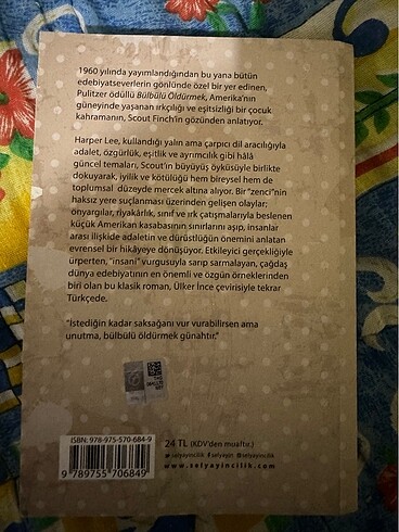 Beden Bülbülü Öldürmek Harper Lee Kitap