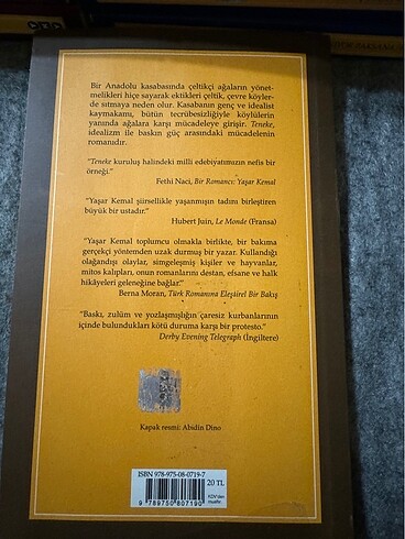  Yaşar Kemal Teneke Kitap
