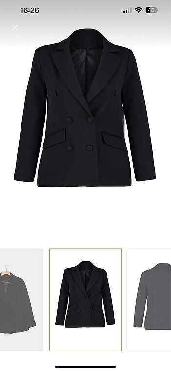 Trendyol & Milla Siyah blazer ceket