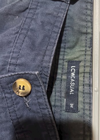 Lacivert Kemerli Erkek Kot Şort - Görsel 4