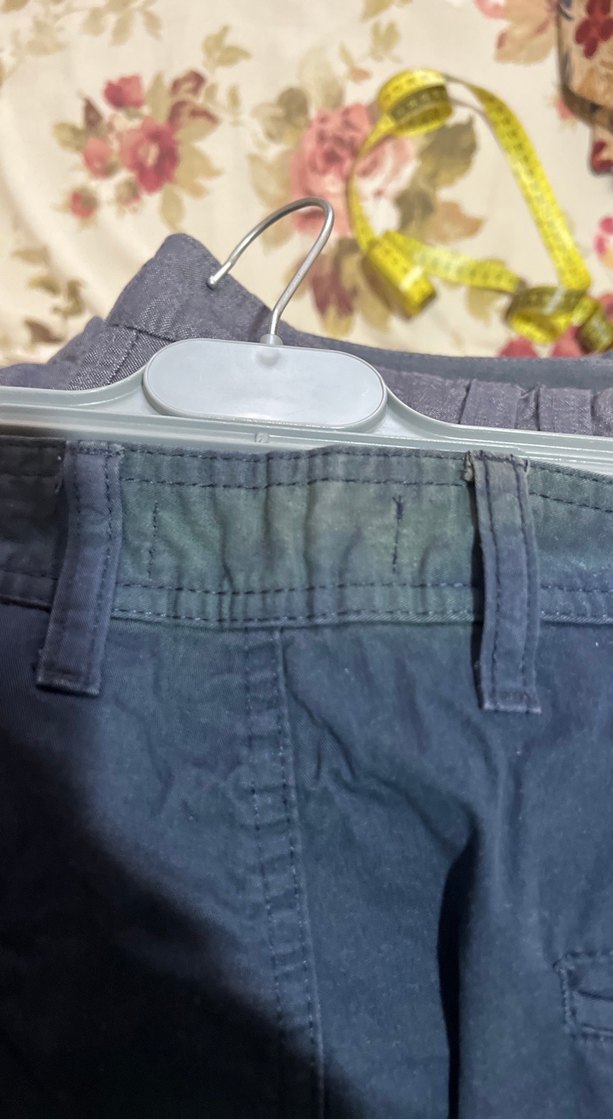 Lacivert Kemerli Erkek Kot Şort - Görsel 3