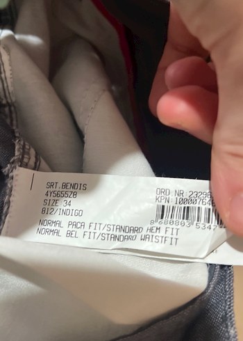 Gri renkli Kemerli Erkek Denim Şort - Görsel 4