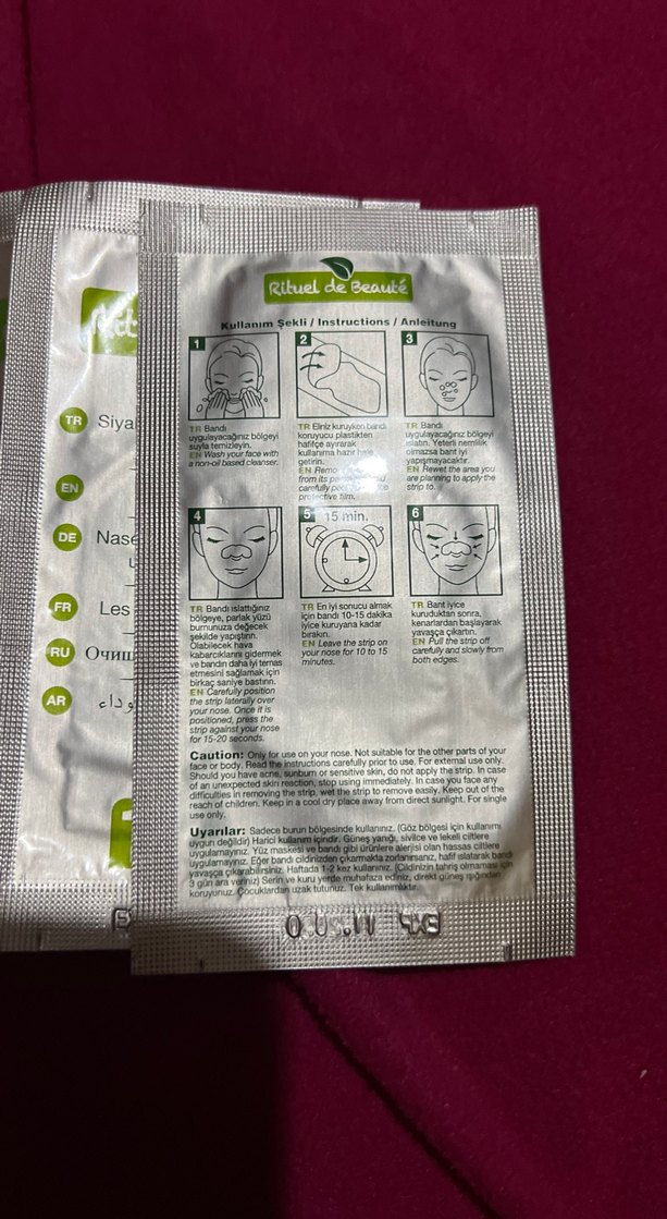 Rituel de Beauté Burun Bandı Siyah Nokta Temizleyici - Görsel 2