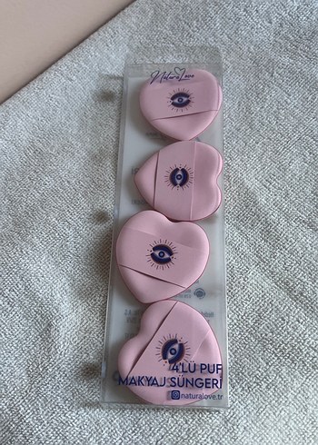 Pastel Pembe 4'lü Makyaj Süngeri Seti - Görsel 2