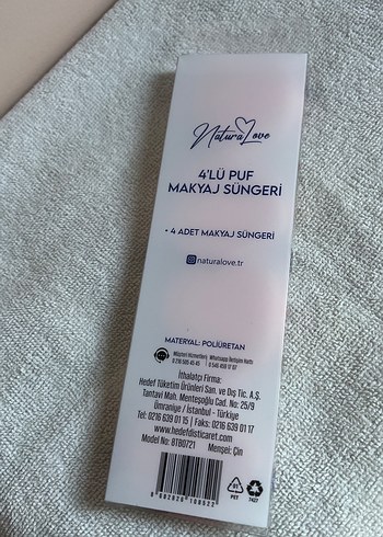 Pastel Pembe 4'lü Makyaj Süngeri Seti - Görsel 3