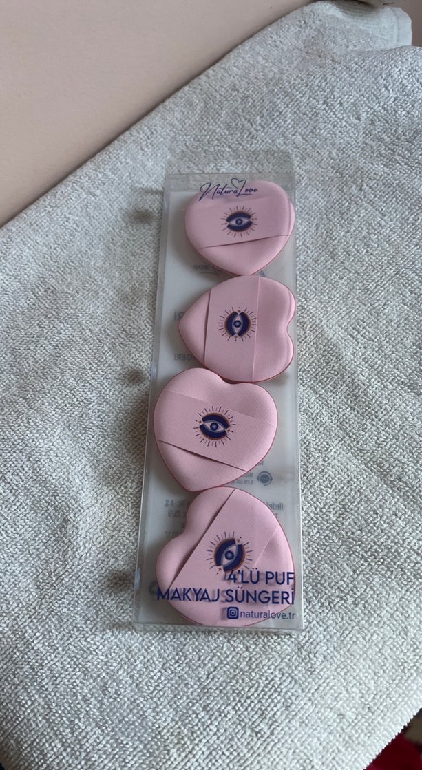 Pastel Pembe 4'lü Makyaj Süngeri Seti - Görsel 2