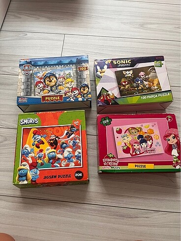 4 adet puzzle