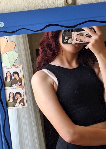 LC Waikiki Siyah Kadın Crop Top