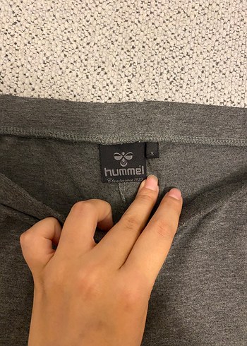 s Beden gri Renk Hummel Kadın diz altı Gri Baskılı Tayt