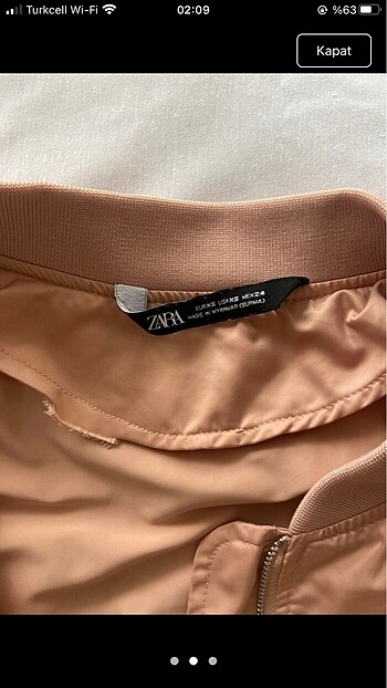 Zara Bomber Ceket