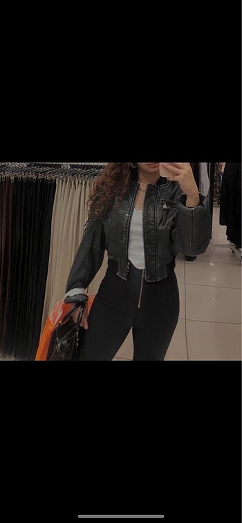 Bershka deri ceket