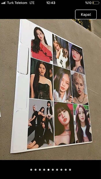  Blackpink fotokart özel sayı dergi , poster 