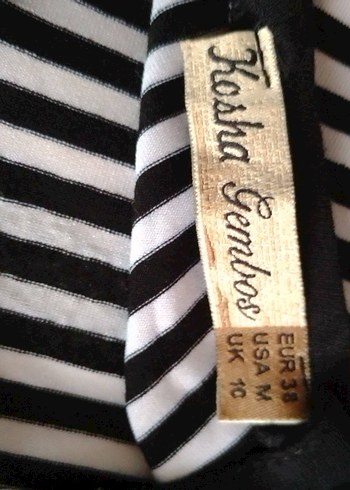 Dantel Detaylı Siyah Gri Çizgili Mini Elbise - Görsel 3