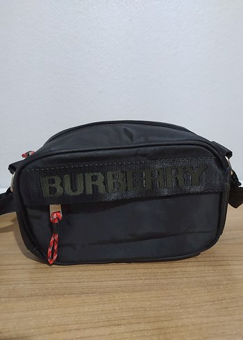 Siyah Burberry Baskılı Omuz çantası