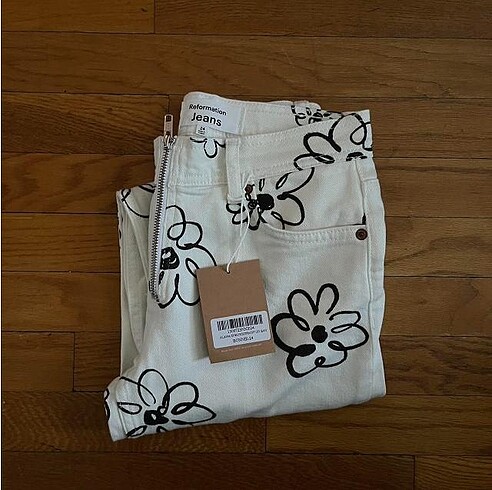 27 Beden beyaz Renk Reformation Jeans