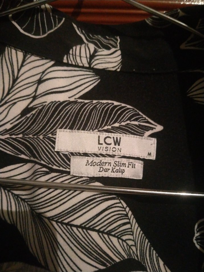 Gri Desenli Kısa Kollu Salaş erkek Gömlek - Görsel 2