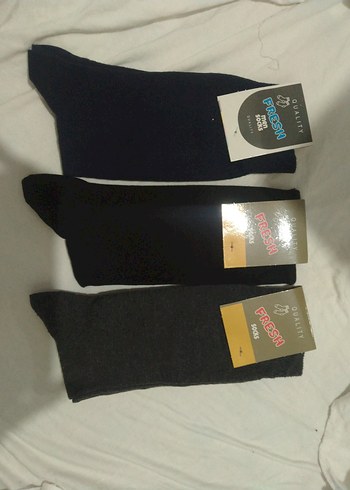 Gri  siyah lacivert Erkek kaliteli Çorap - Görsel 4