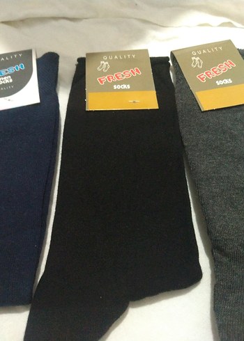 Gri  siyah lacivert Erkek kaliteli Çorap - Görsel 2