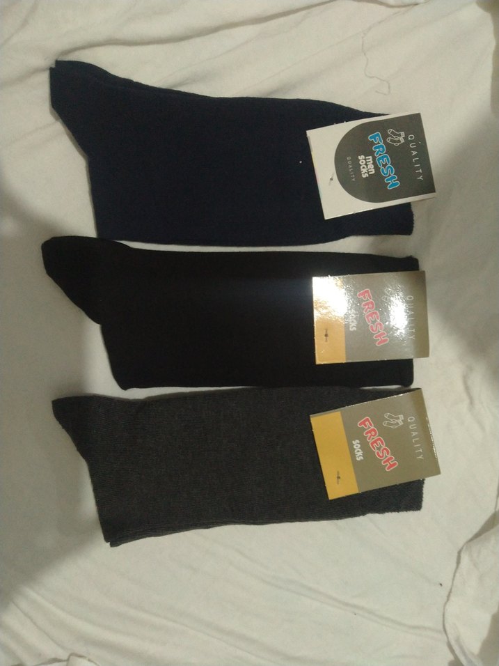 Gri  siyah lacivert Erkek kaliteli Çorap - Görsel 4