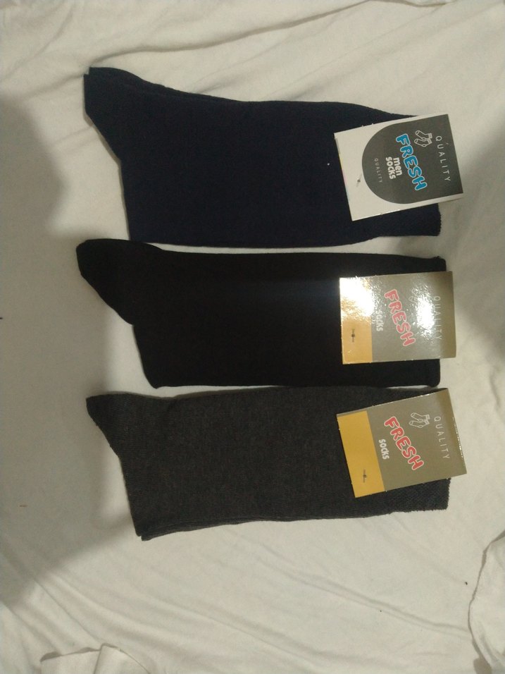 Gri  siyah lacivert Erkek kaliteli Çorap - Görsel 3